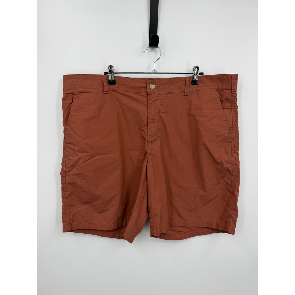 Columbia Washed Out Shorts Mens 40 Rust Orange Cotton Outdoor Hiking 8" inseam